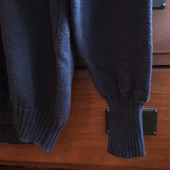 Mens Izod Club American Golf Blue 100% Egyptian Cotton Knit Sweater, Size Small - Picture 6 of 11